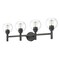 Z-Lite Sutton Vanity, 4-Light, 31.5 In.W x 7 In.L x 10.25 In.H, Matte Black/Clear 7502-4V-MB - alternate 8